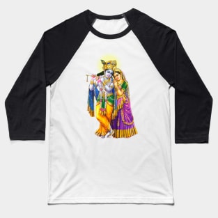 Radha Krishna , Indian God Of Love Baseball T-Shirt